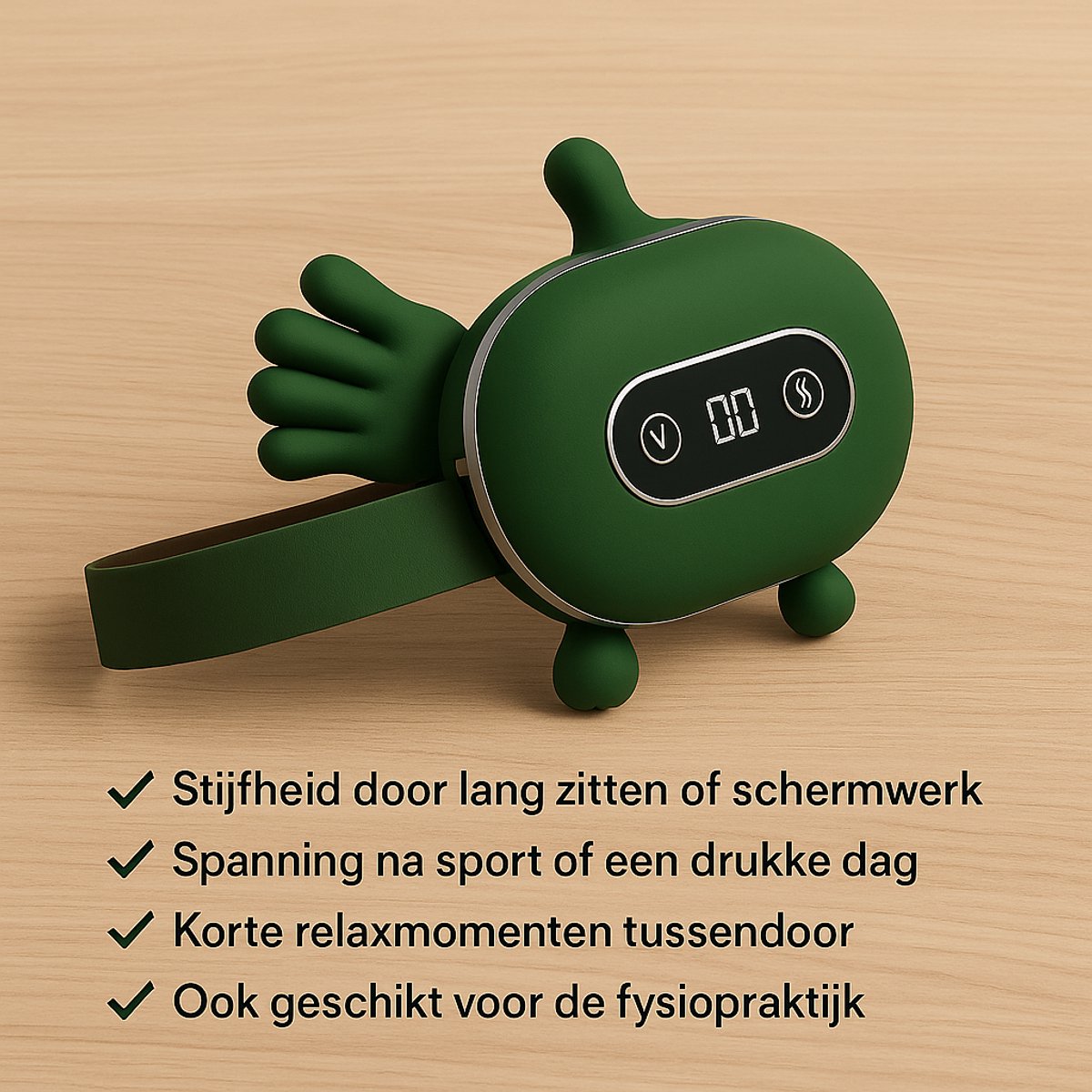 ZenNova™ | 3-in-1 Massage Apparaat met Warmtefunctie Inclusief Verkoelende doek