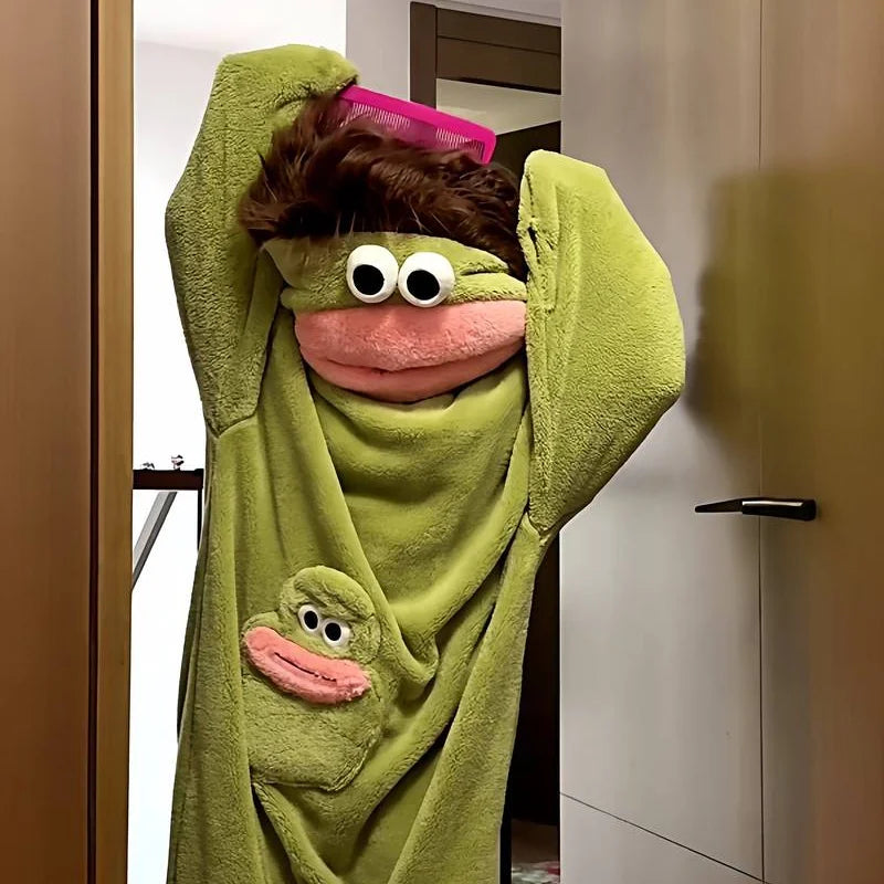 Long-Haired Green Monster Pajamas