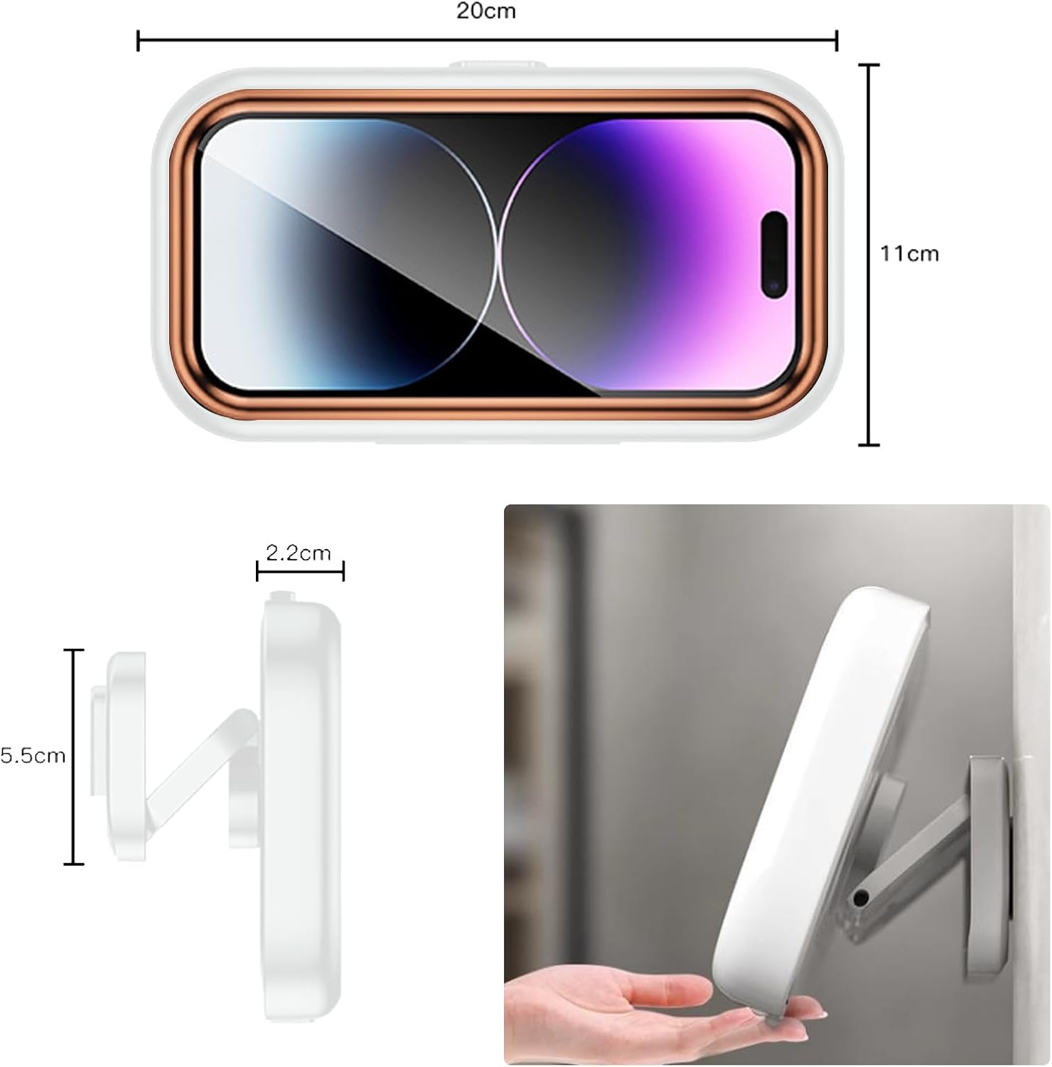 AquaDock™ 480° Draaibare Telefoonhouder 1+1 GRATIS!
