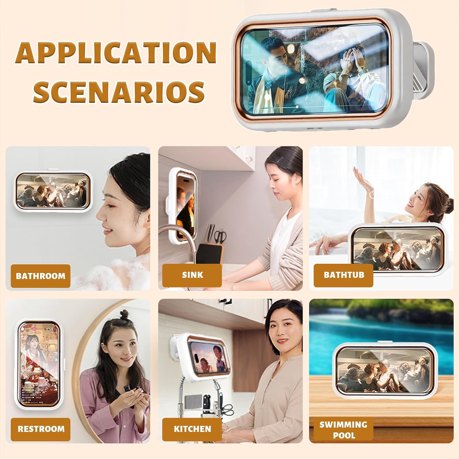 AquaDock™ 480° Draaibare Telefoonhouder 1+1 GRATIS!