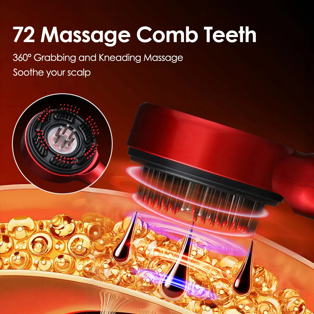 1 Advanced  Red Light Head Massager Brush