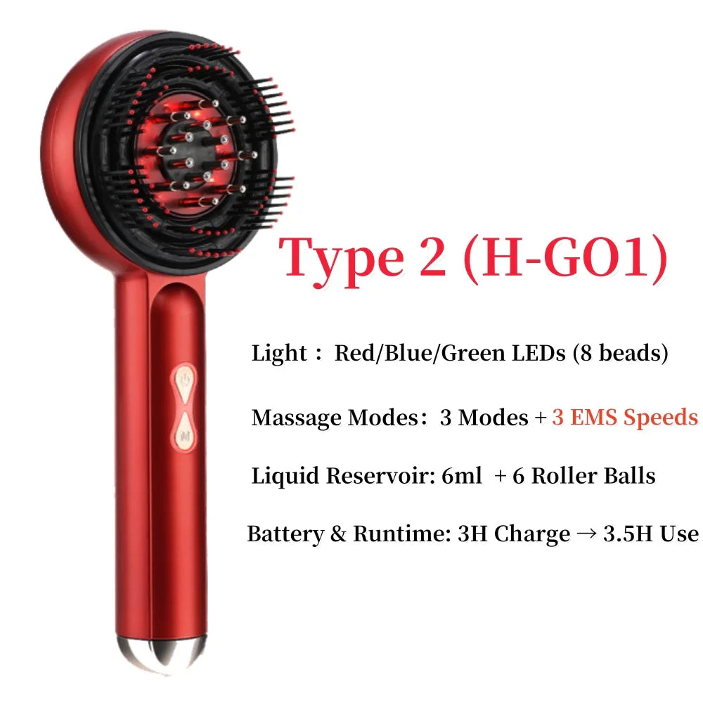 1 Advanced  Red Light Head Massager Brush