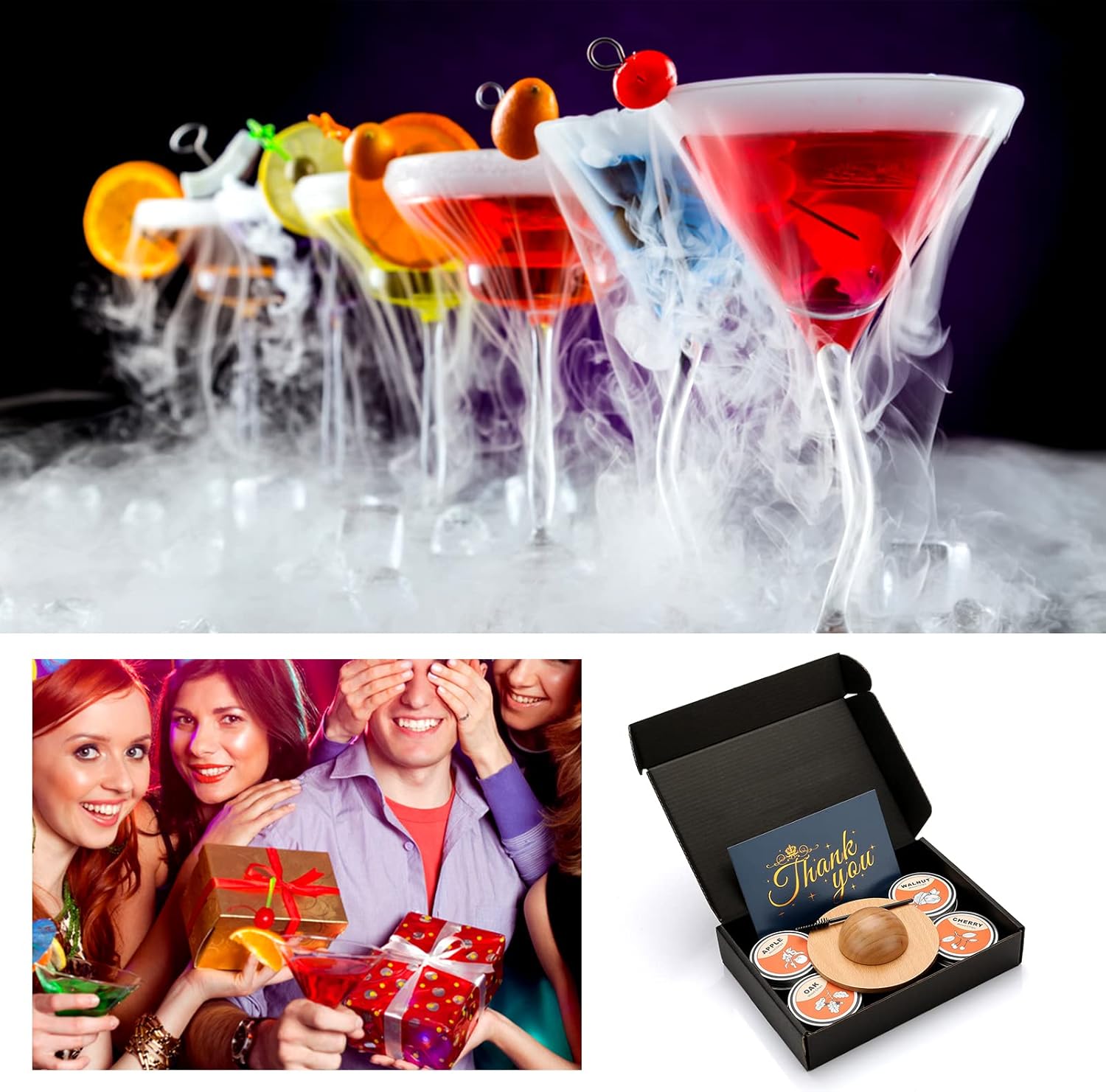 Deluxe Cocktail Smoker Kit – Compleet met 4 Aromatische Houtsnippers & Accessoires